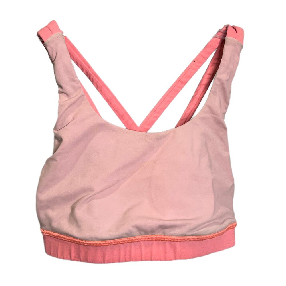 Lululemon Energy Sports Bra Women Peach Luxtreme Wireless Racerback Activewear 4